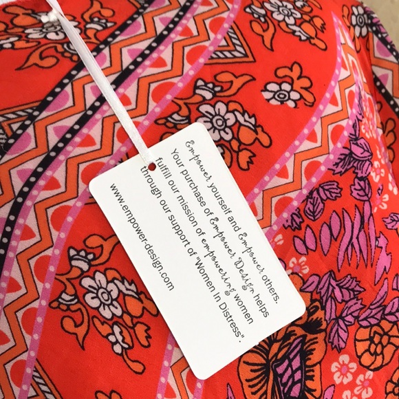 Empower Design | Floral Lined Long-sleeve Dress S - Picture 3 of 8